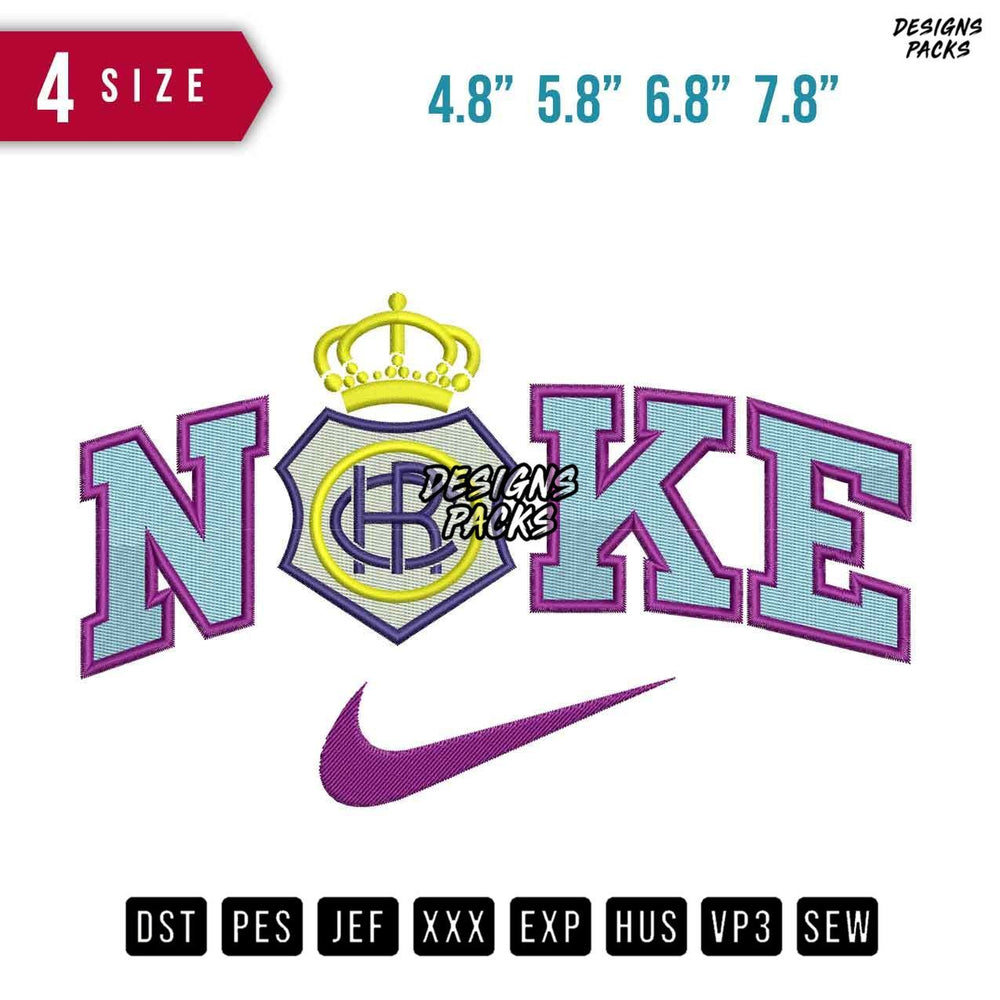 Swoosh Brand Huelva Embroidery Design
