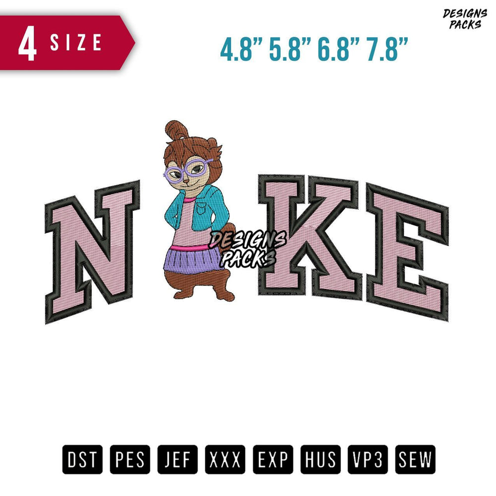 Swoosh Brand Jeanette Embroidery Design