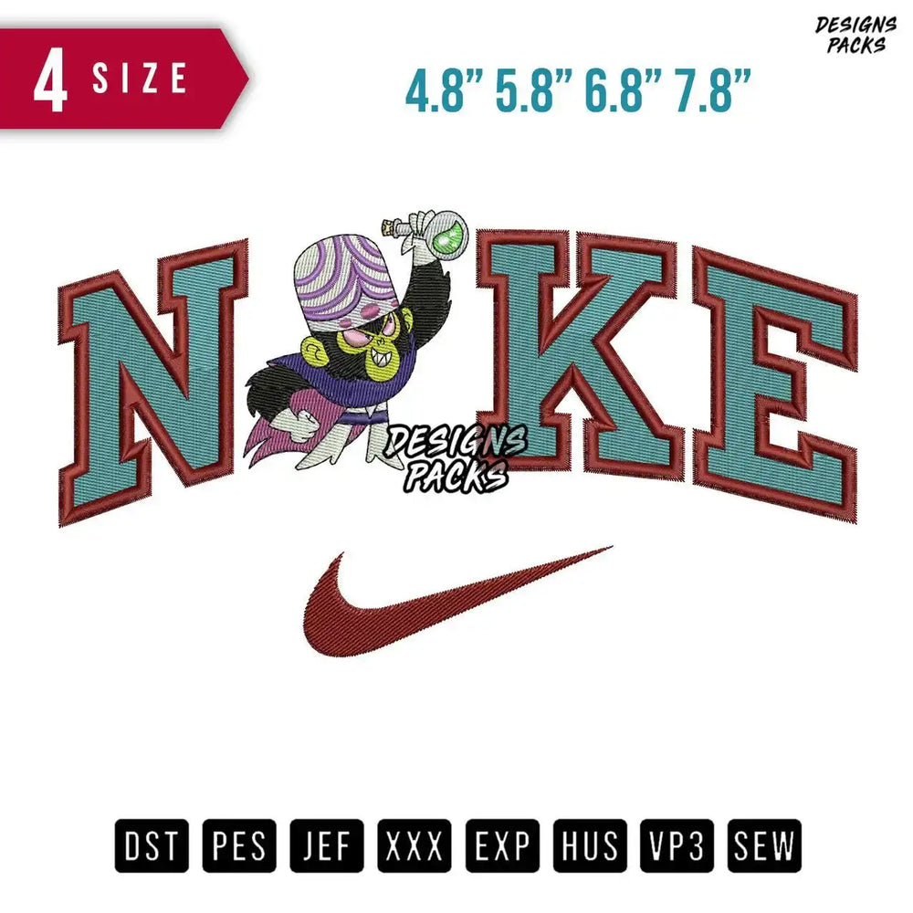 Swoosh Brand Mojo Embroidery Design