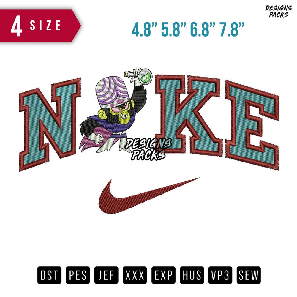 Swoosh Brand Mojo Embroidery Design