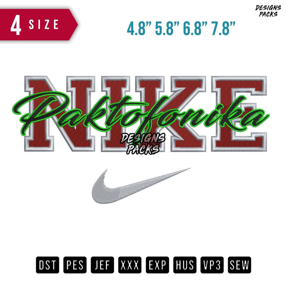 Swoosh Brand Paktofonika Embroidery Design