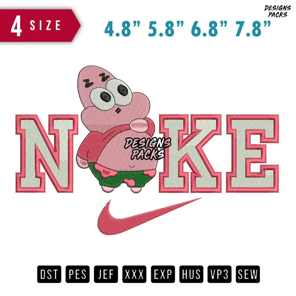 Swoosh Brand Patrick Baby Embroidery Design