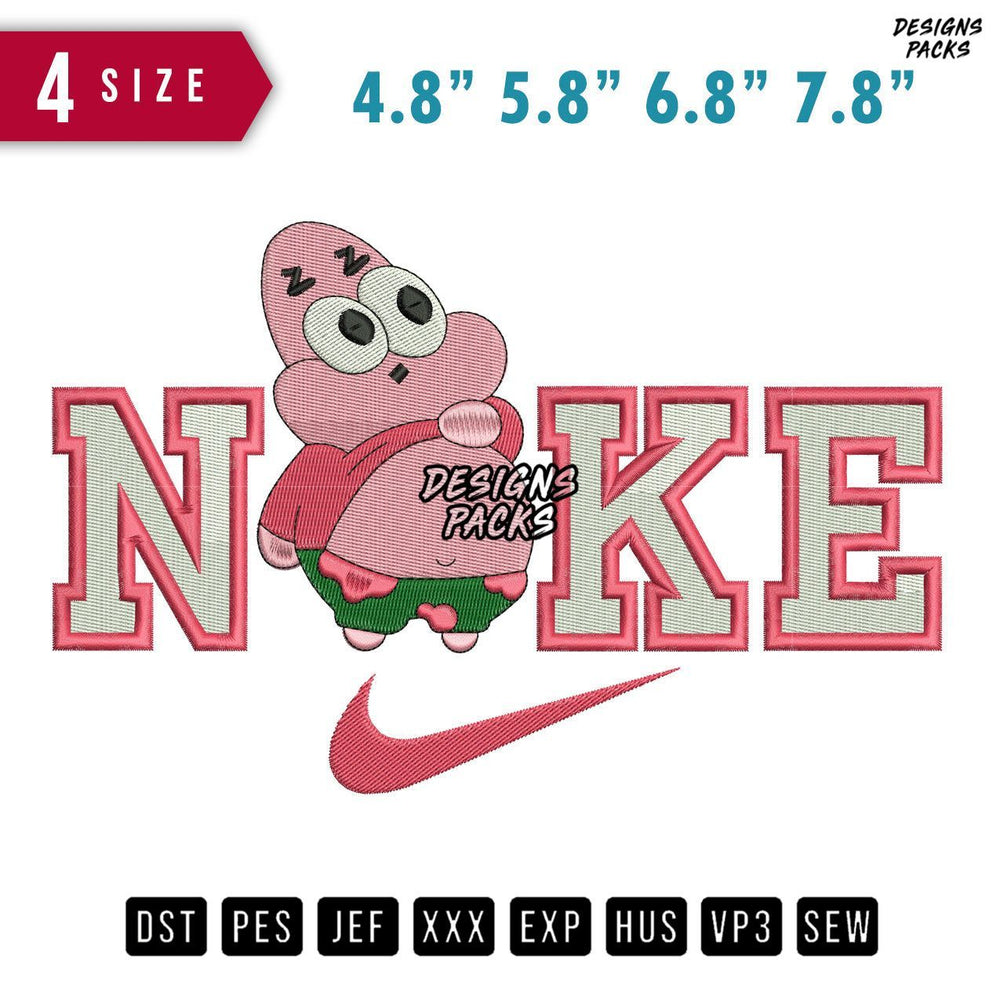 Swoosh Brand Patrick Baby Embroidery Design