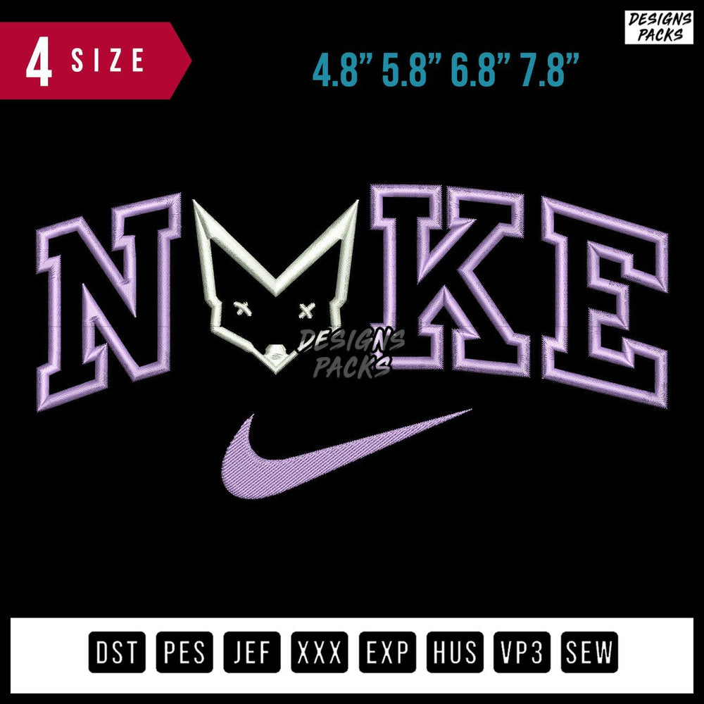 Swoosh Brand Rauw Alejandro Logo Embroidery Design