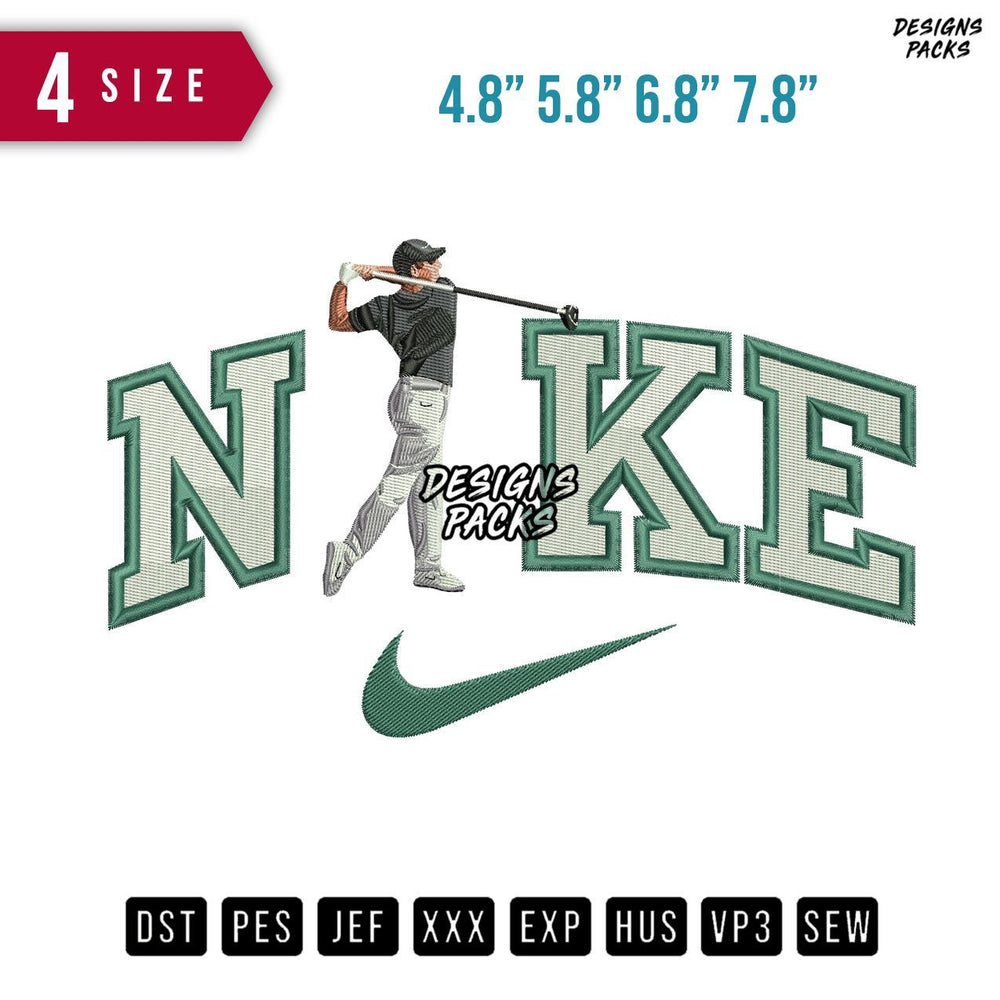 Swoosh Brand Rory McIlroy Embroidery Design