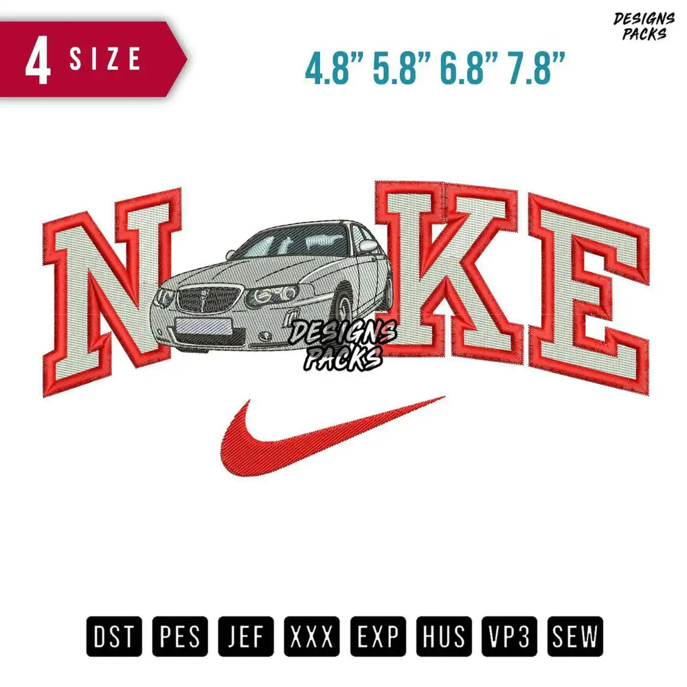 Swoosh Brand Rover 75 Car Embroidery Design