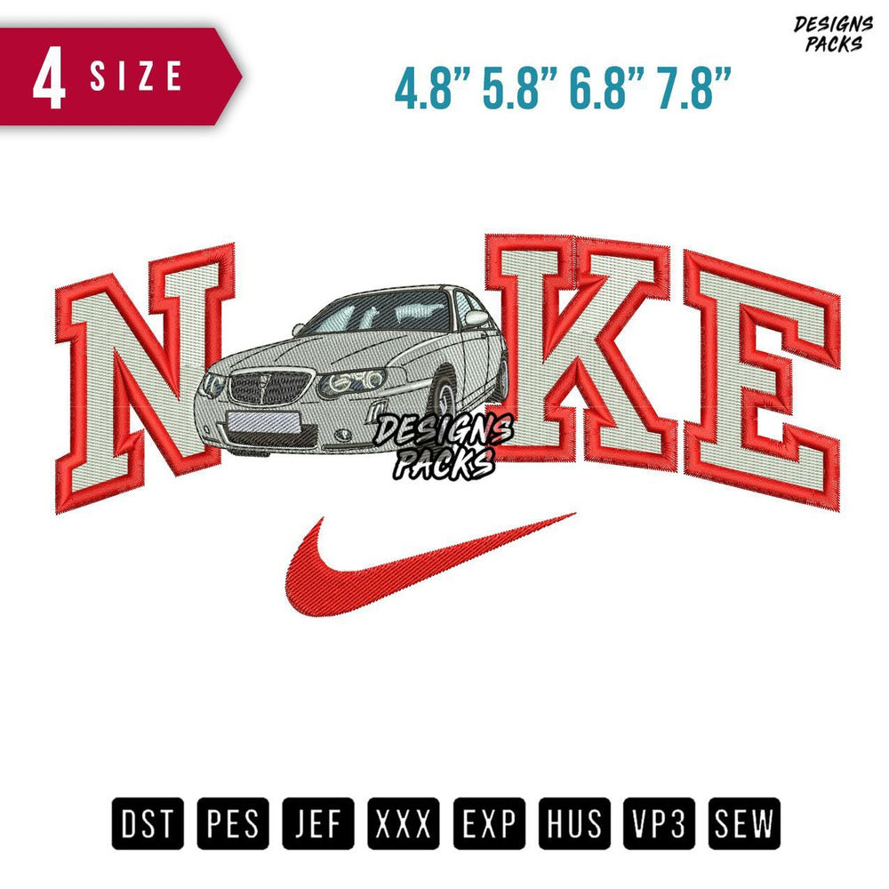Swoosh Brand Rover 75 Car Embroidery Design