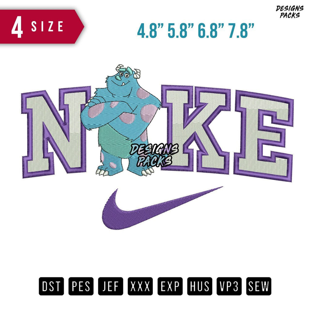 Swoosh Brand Sully B Embroidery Design