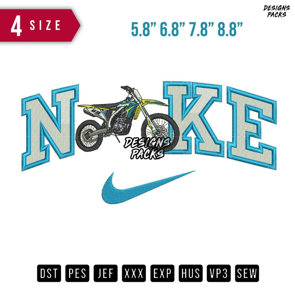 Swoosh Brand Trail Embroidery Design
