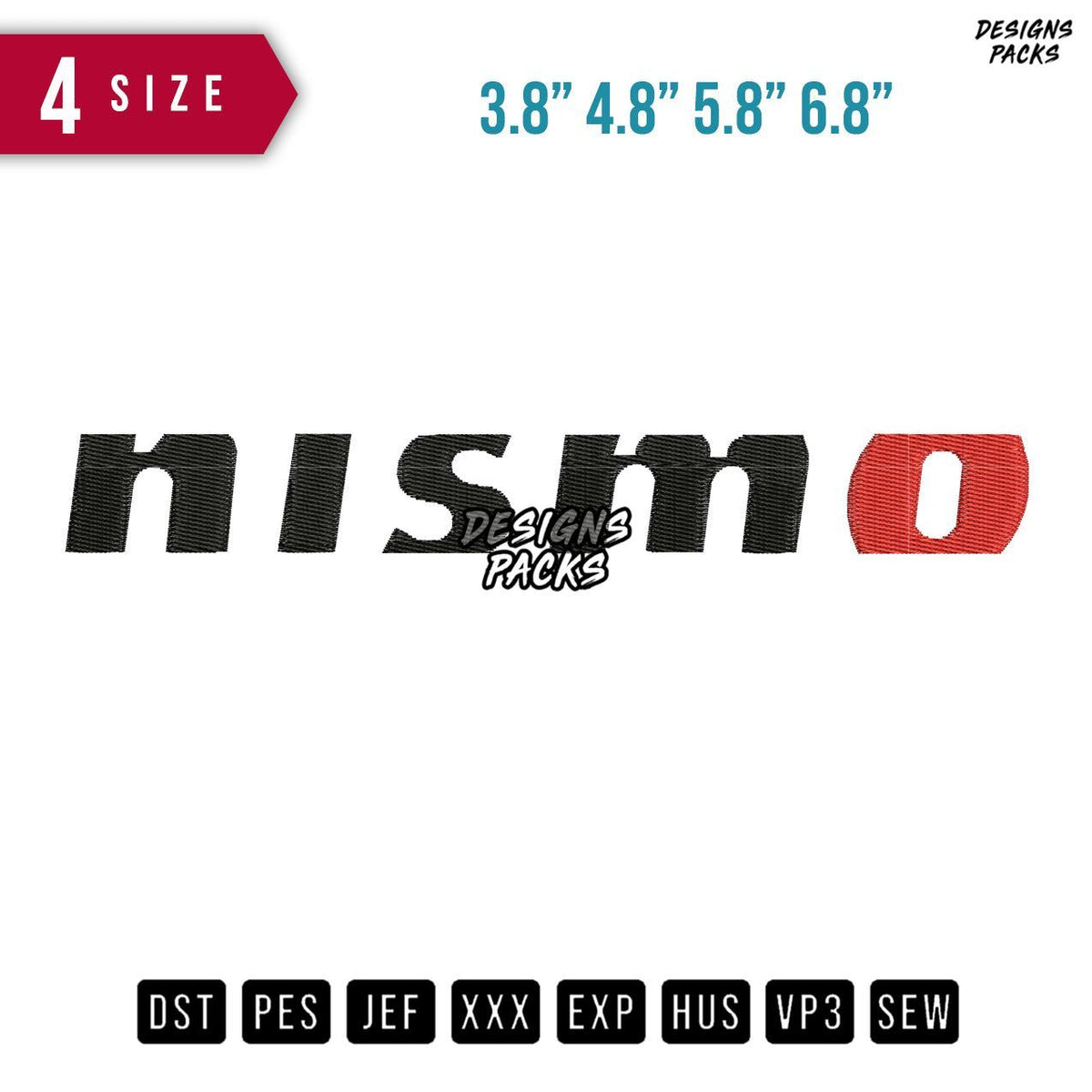 Nismo Embroidery Design