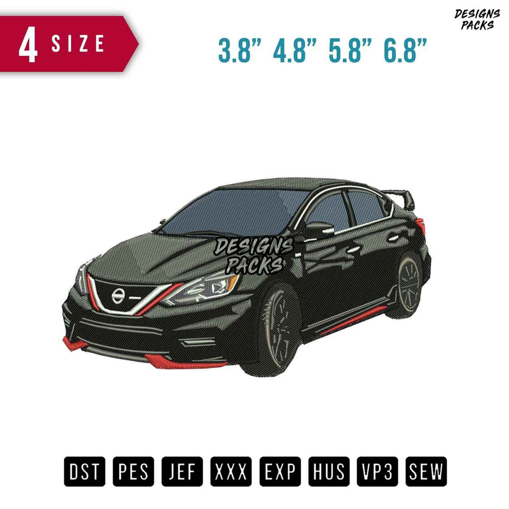 Nissan Sentra Embroidery Design