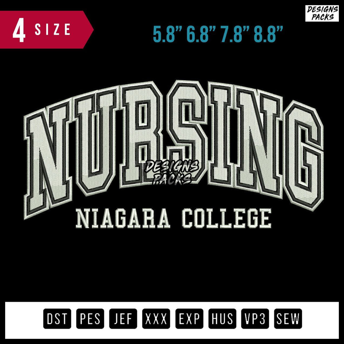 Nursing Niagara Embroidery Design