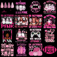 Load image into Gallery viewer, 130 Cancer Awareness In October We Wear Pink Designs Bundle PNG
