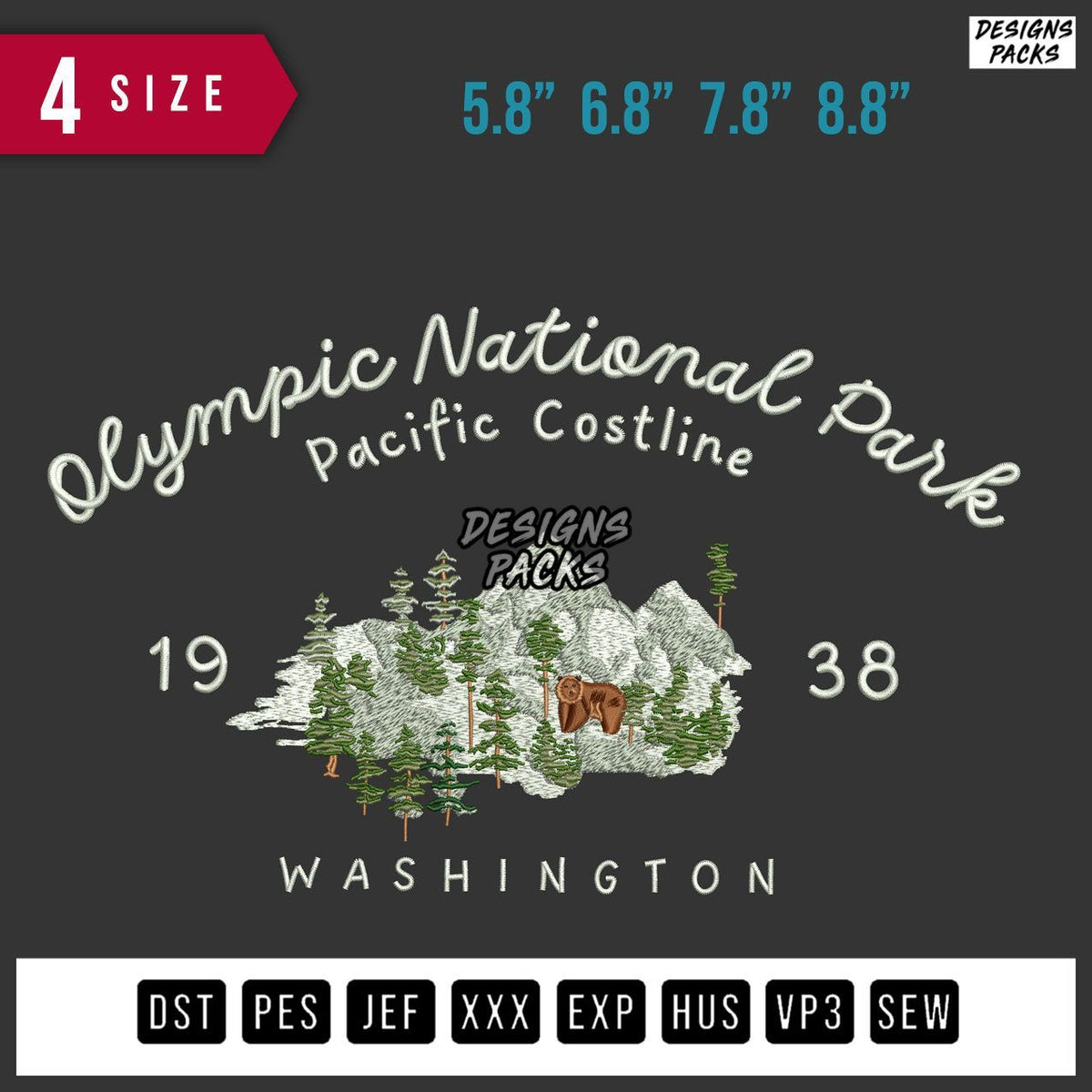 Olympic National Embroidery Design