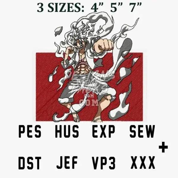 OnePiece Luffy Anime Embroidery Design designspacks