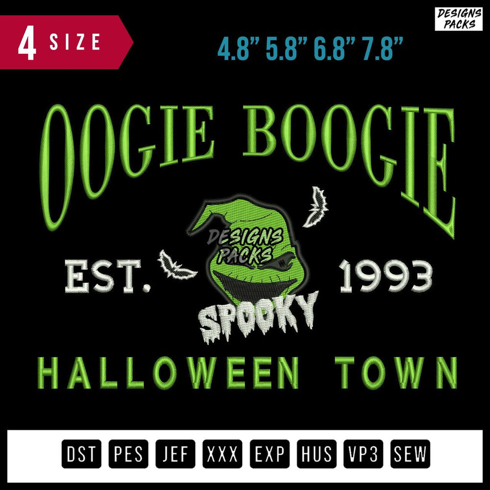 Oogie Boogie Embroidery Design
