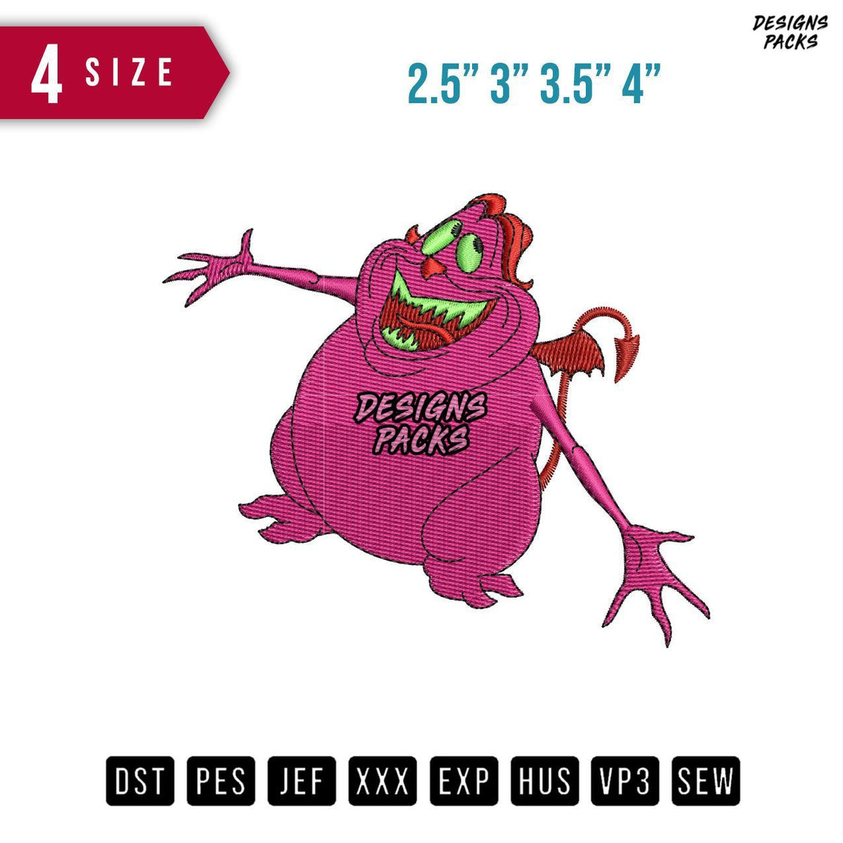 Pain Embroidery Design