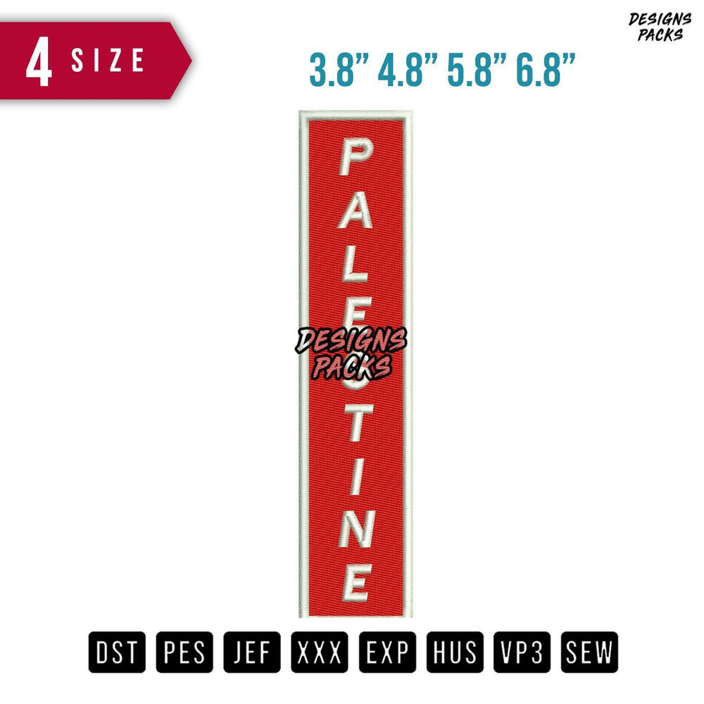 Palestine B Embroidery Design