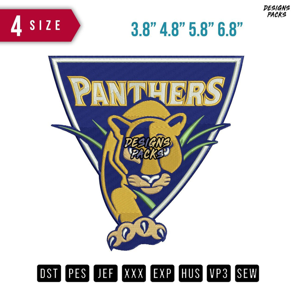 Panthers Embroidery Design