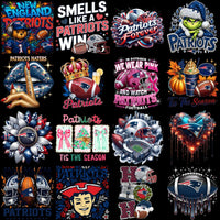 Load image into Gallery viewer, 80 Mega Football Team New England Patriots Mixed V3 Designs Bundle PNG
