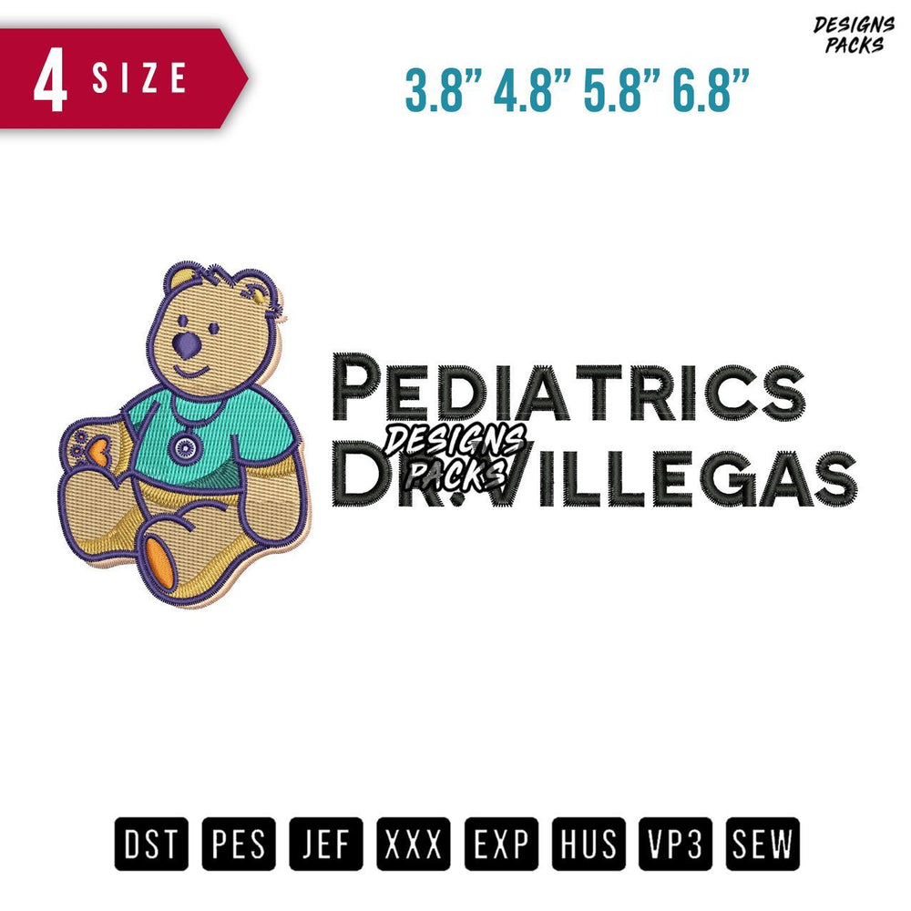 Pediatrics Embroidery Design