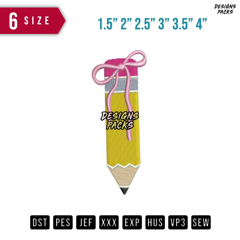 Pencil B Embroidery Design