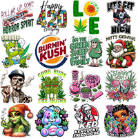 Load image into Gallery viewer, 300 Weed Dope 420 Cannabis Marijuana Designs Bundle PNG
