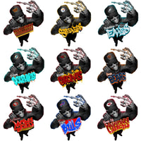 Load image into Gallery viewer, 32 Funny Football Teams Graffiti Thug Skull Finger Designs Bundle PNG
