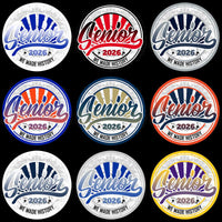 Lade Bild in die Galerieansicht, Senior 2026 we made history badges in colorful designs for print-ready use
