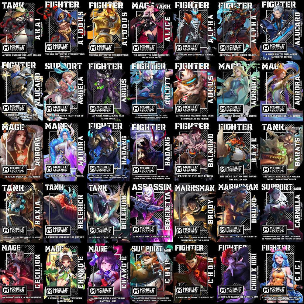 165 Mobile Legends Gaming Streetwear Black / White Designs Bundle PNG