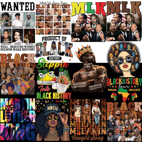 80 Black History Month Black Excellence Mega Designs Bundle PNG