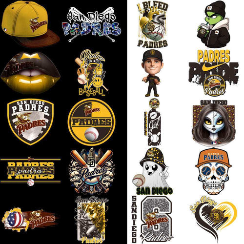 61 San Diego Padres Baseball Designs Bundle PNG