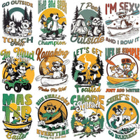 Load image into Gallery viewer, 14 Animals Summer Hiking Adventure Designs Bundle PNG
