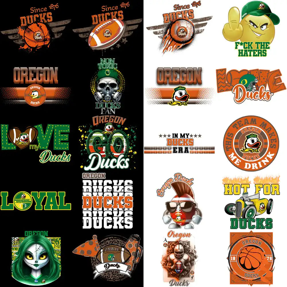 91 Oregon Ducks Designs Bundle PNG