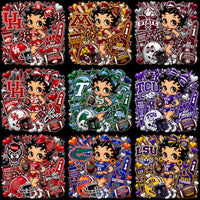 Load image into Gallery viewer, 68 College Betty Boop Cheerleader Football NCAA Teams Designs Bundle PNG
