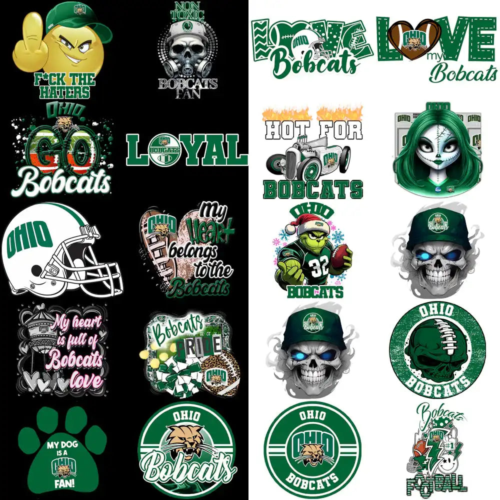 37 Ohio Bobcats Designs Bundle PNG