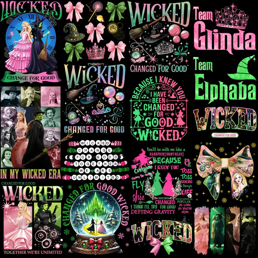 125 Movie Wicked Magic 2025 Designs Bundle PNG