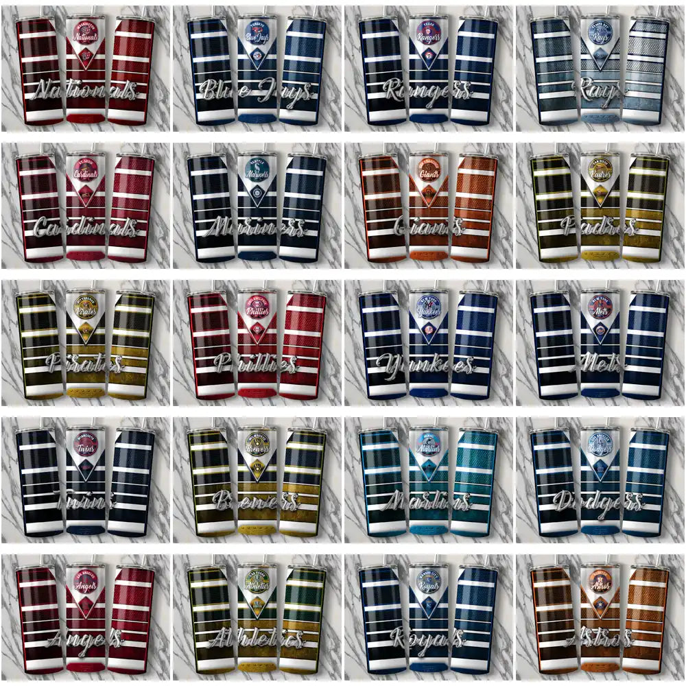 30 Baseball Teams YETI Tumbler Wrap Bundle JPG