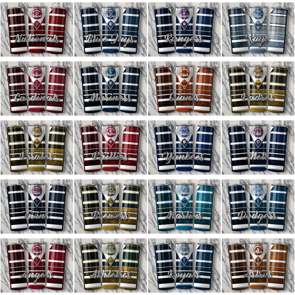 30 Baseball Teams YETI Tumbler Wrap Bundle JPG