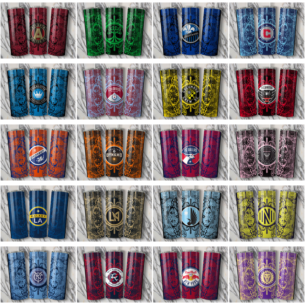 30 Soccer USA Teams Lace & Logo Tumbler Wrap Bundle JPG