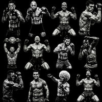 Load image into Gallery viewer, 80 Combat Sports MMA Monochrome Halftone Designs Bundle PNG
