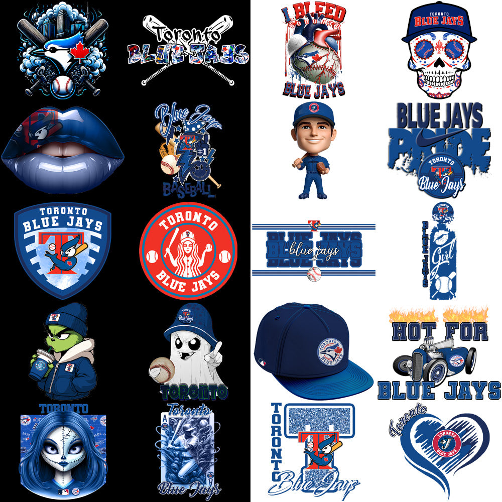 63 Toronto Blue Jays Baseball Designs Bundle PNG