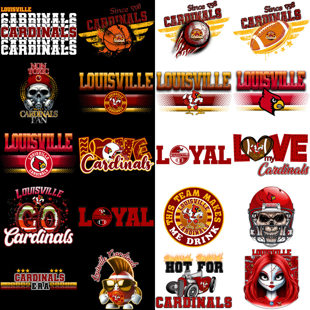 85 Louisville Cardinals Designs Bundle PNG
