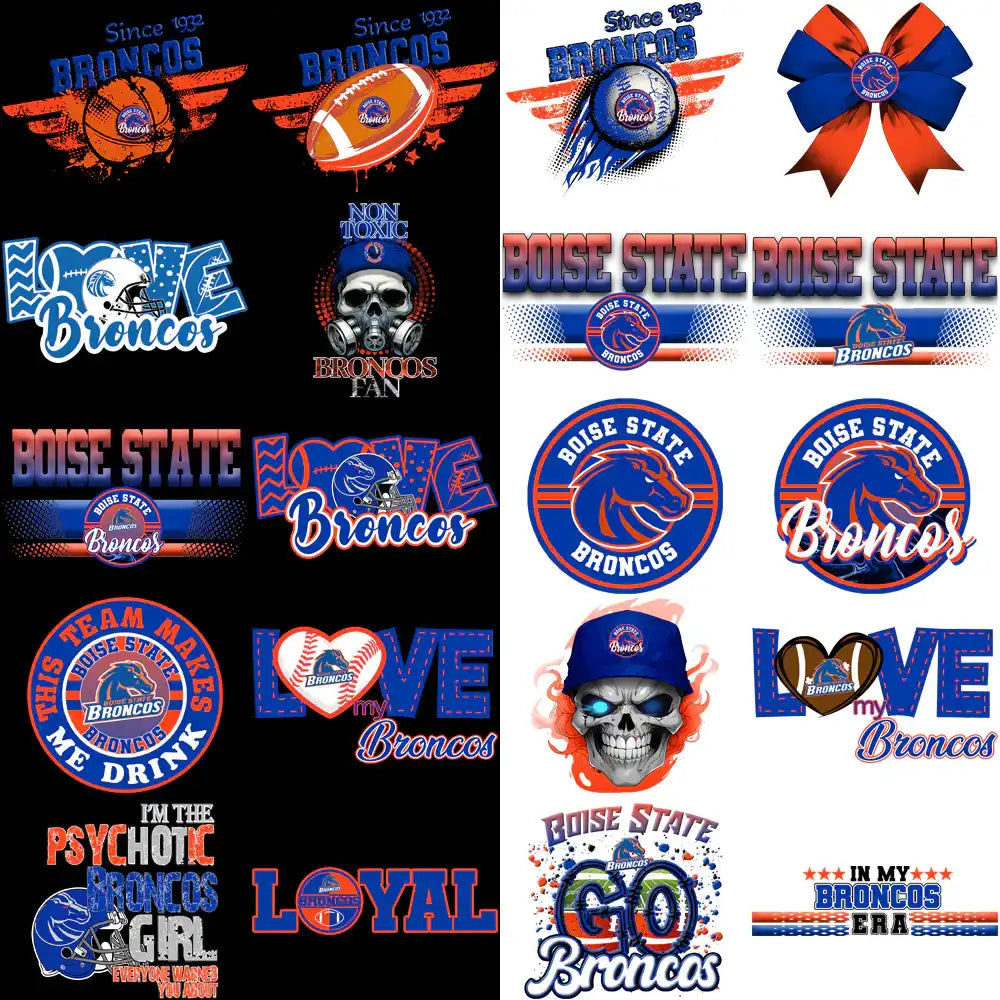 85 Boise State Broncos Designs Bundle PNG