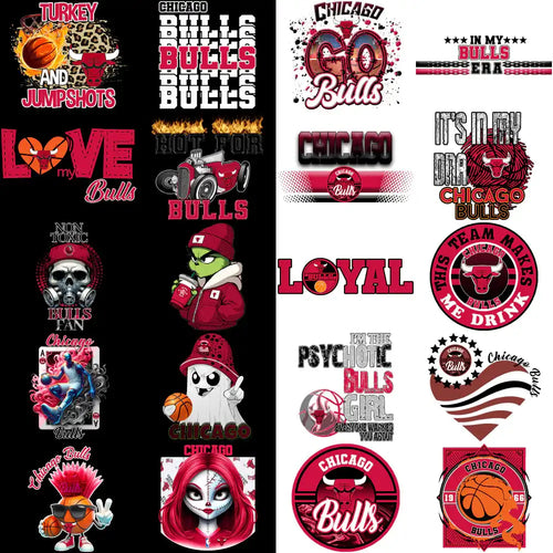 58 Chicago Bulls Basketball-Designs-Bundle PNG