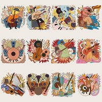 Load image into Gallery viewer, 15 90S Retro Music Doodle Style Designs Bundle PNG
