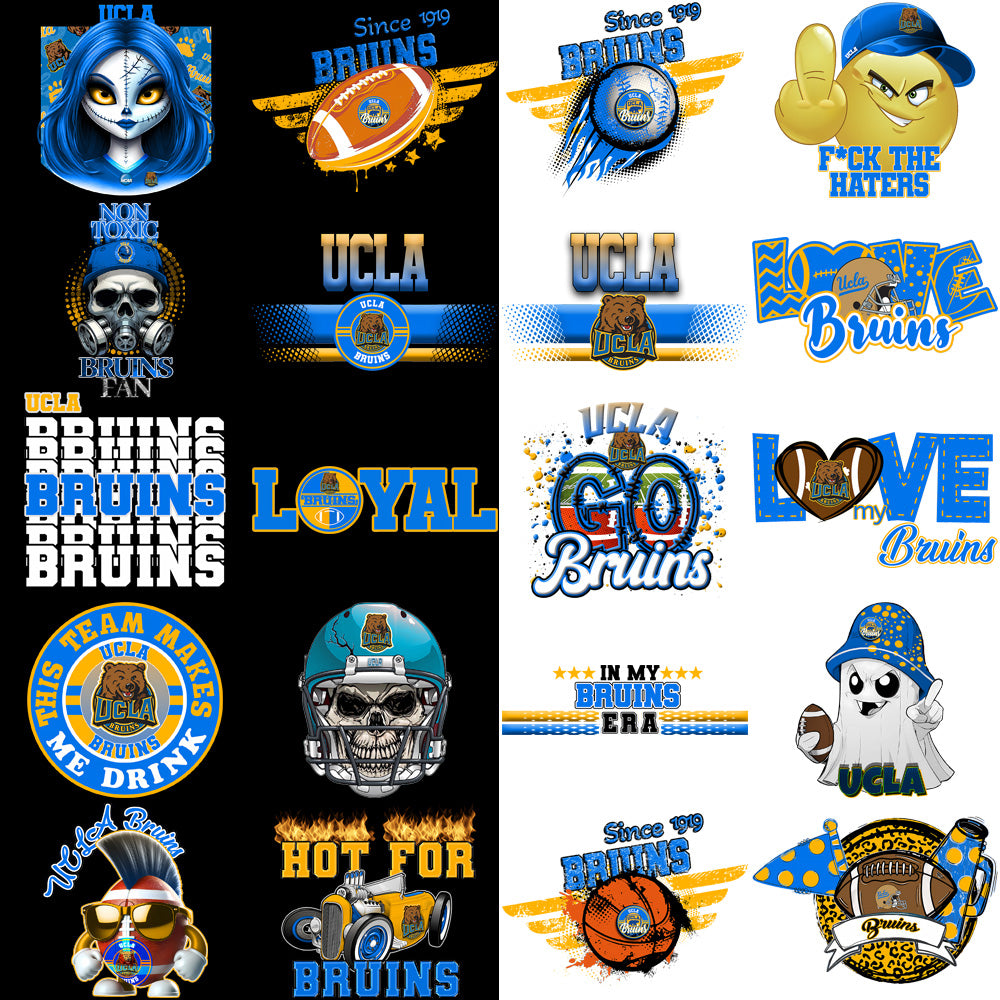 79 UCLA Bruins Designs Bundle PNG