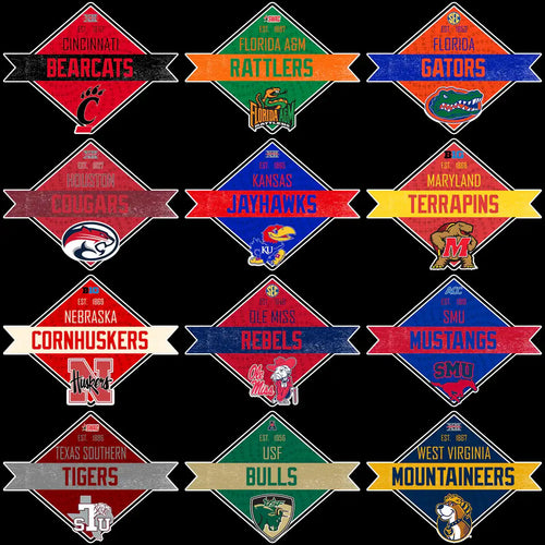 129 College NCAA City Ribbon Typography Logo PNG Designs Bundle