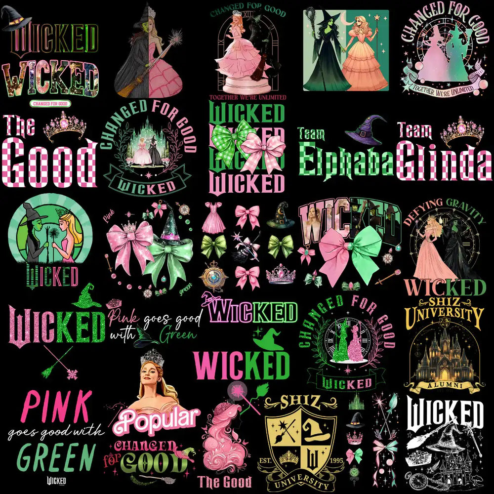 125 Movie Wicked Magic 2025 Designs Bundle PNG