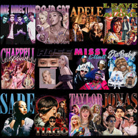 Load image into Gallery viewer, 56 Music Stars Bootleg Artists Mixed Designs Bundle PNG
